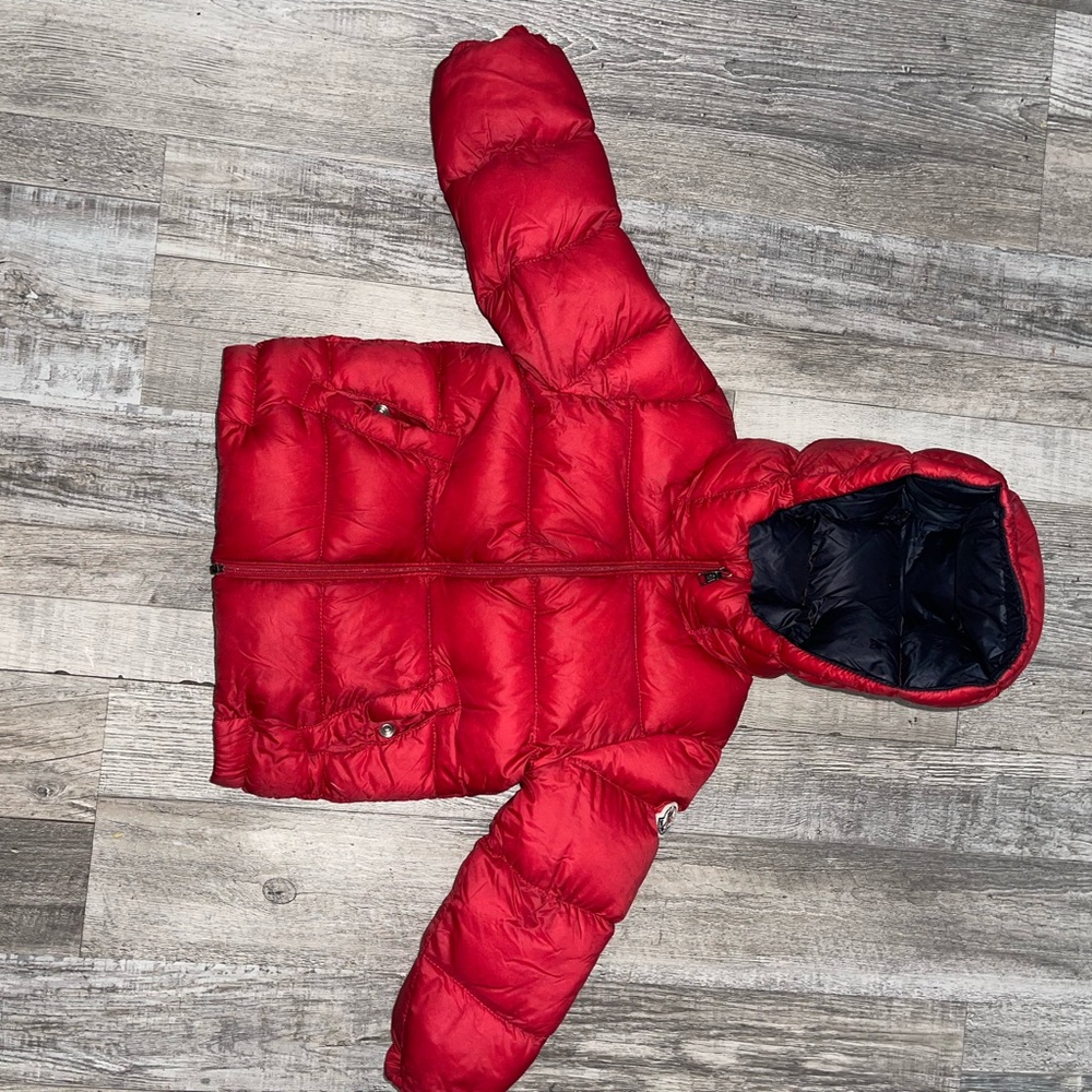 Moncler Kids Cherry Red Puffer Jacket